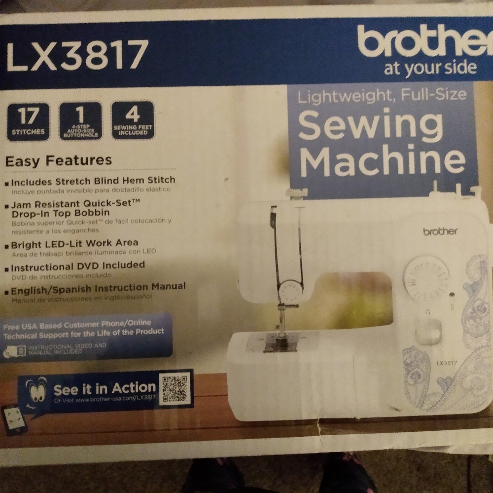 Brother LX 3817 Lightweight Full Size Sewing machine.